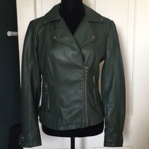 Adorable faux leather jacket! Never worn!